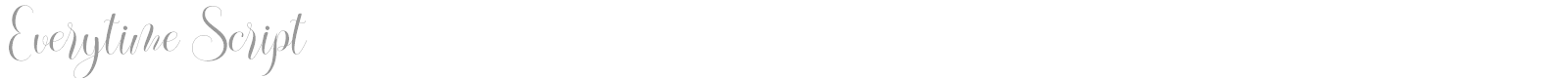 Everytime Script font preview